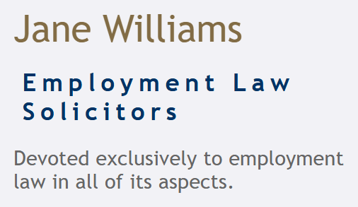 J W Employment Law