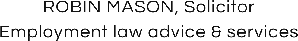 Robin Mason Employment Law Solicitor
